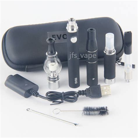 EVOD 4 In 1 Vape Kit With Wax Glass Globe Single Cotton Coil MT3