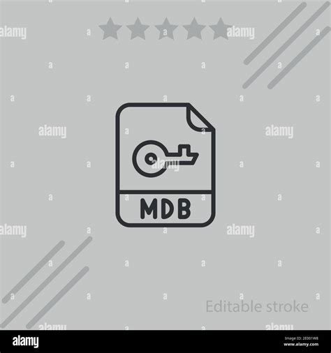 mdb vector icon modern simple vector illustration stock vector image
