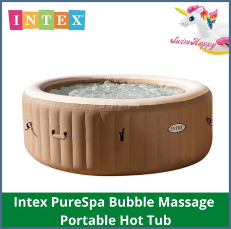 SwimHappy INTEX PureSpa Bubble Massage Portable Hot Tub Latest Model V Hz Watts