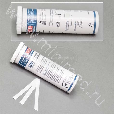 Полоски индикаторные для определения скрытой крови (эритроцитов ...