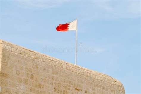 Bahrain National Fort View at Sunny Day Stock Photo - Image of ...