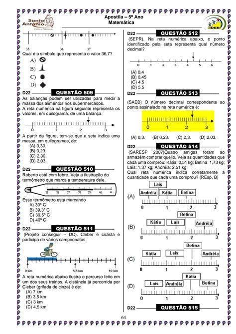 Prova Saeb 2023 5 Ano - Simulado Saeb 5 Ano Matemática 2023 - FDPLEARN