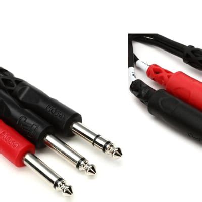 Hosa Stp Insert Cable Inch Trs Male To Dual Reverb