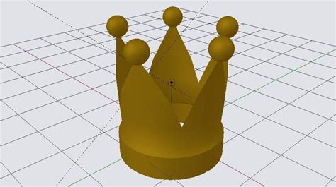 3d Model Crown Vr Ar Low Poly Cgtrader