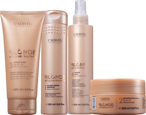 Kit Cadiveu Blonde Reconstructor Tratamento Home Care Beleza Na Web Pro Pro