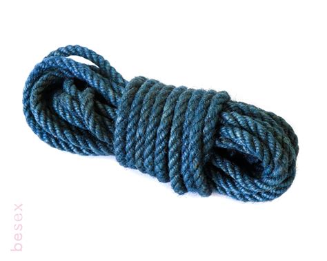 Blue Jute Rope Shibari Rope BDSM Bondage Rope Jute Bondage Rope Sex Rope Mature Etsy