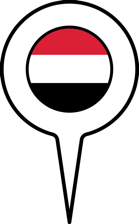 Yemen Flag Map Pointer Icon 22121532 Png