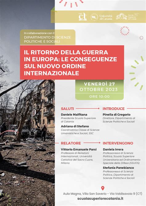 IL RITORNO DELLA GUERRA IN EUROPA: LE CONSEGUENZE SUL NUOVO ORDINE