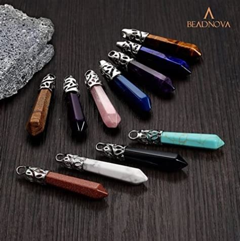Beadnova Amethyst Necklace Gemstone Crystal Necklace For Women Healing