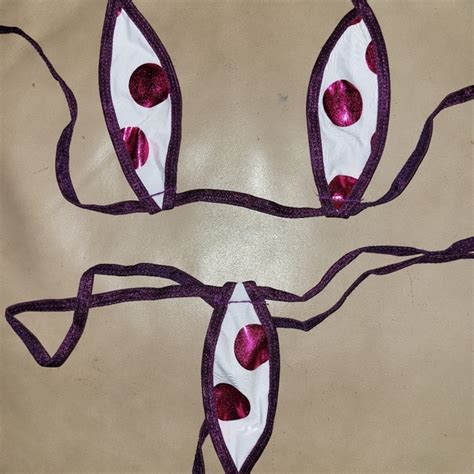 Handmade By Strawberrytots Swim Handmade Teardrop Exhibitionist Micro Thong Bikini Poshmark