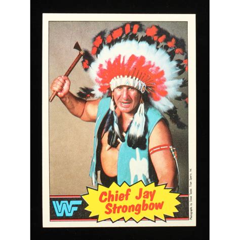 Chief Jay Strongbow 1985 Topps WWF #20 | Pristine Auction