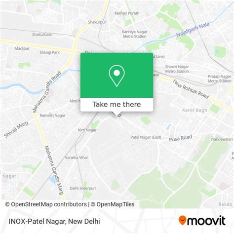 How to get to INOX-Patel Nagar in Delhi by metro, bus or train?