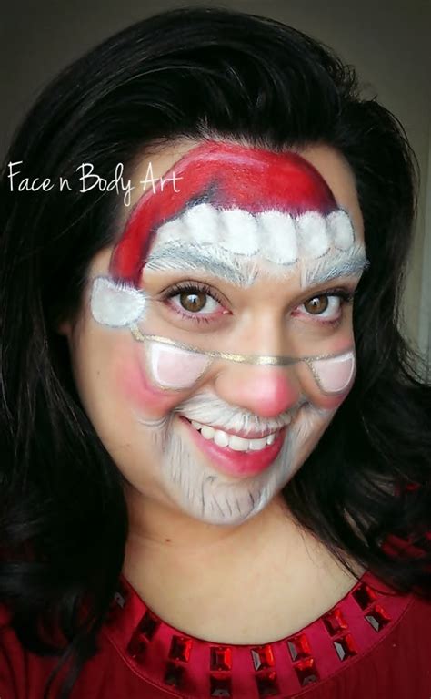 Santa Claus Face Painting At Explore Collection Of Santa Claus Face Painting