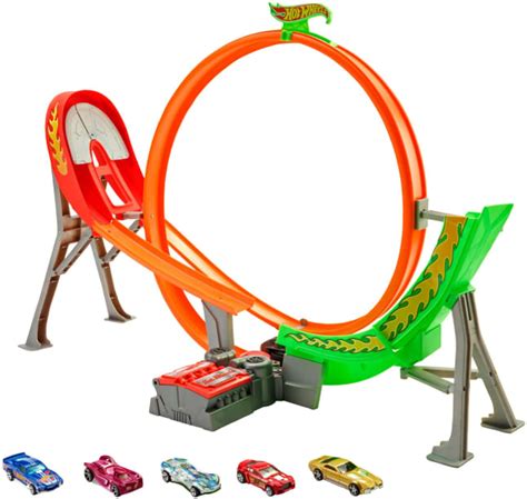 Hot Wheels Track Builder Tor rajdowy z napędem Power Shift Mattel