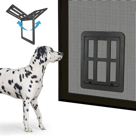 Buy Pet Dog Screen Door Doggy Door With Magnetic Flap Lockable Dog Door