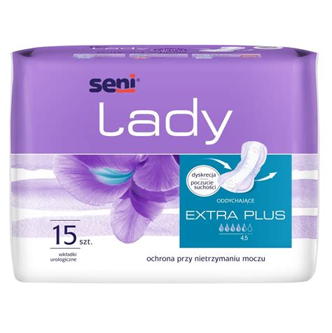 SENI LADY EXTRA PLUS wkładki urologiczne dla kobiet 15szt chłonność 4