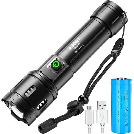 Shadowhawk Led Taschenlampe Extrem Hell Lumen Usb Aufladbar