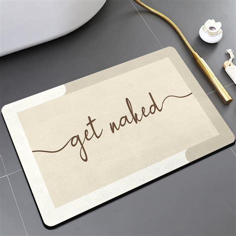 Get Naked Bath Mat Rug Non Slip Super Absorbent Bath Mat Shower Bath Mat For Bathroom Quick Dry