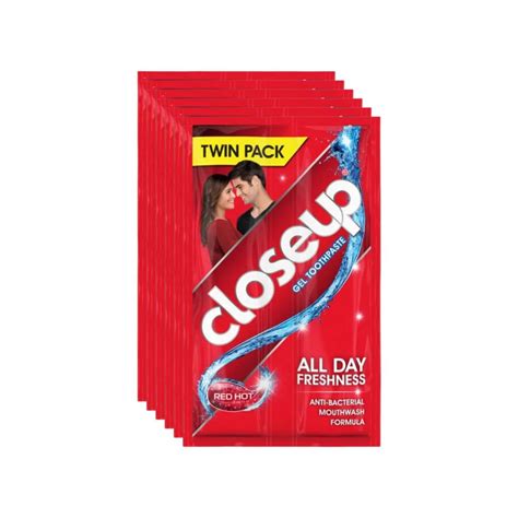 Closeup Toothpaste Red Hot 20g Pack Of 6 Shopee Philippines