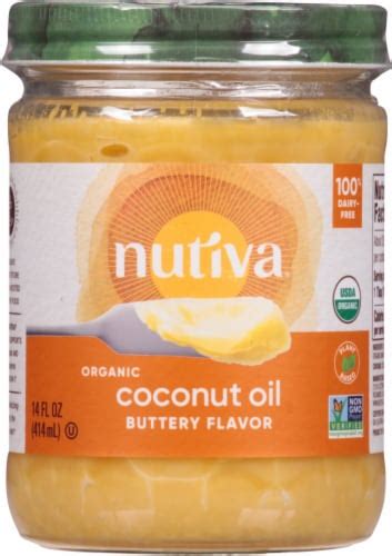 Nutiva Organic Buttery Flavor Coconut Oil Fl Oz Kroger