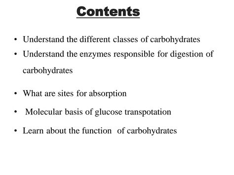 SOLUTION Carbohydrates Absorption Studypool