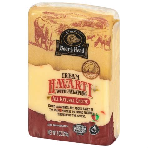 Boar S Head Cream Havarti Cheese With Jalapeño 8 Oz King Soopers