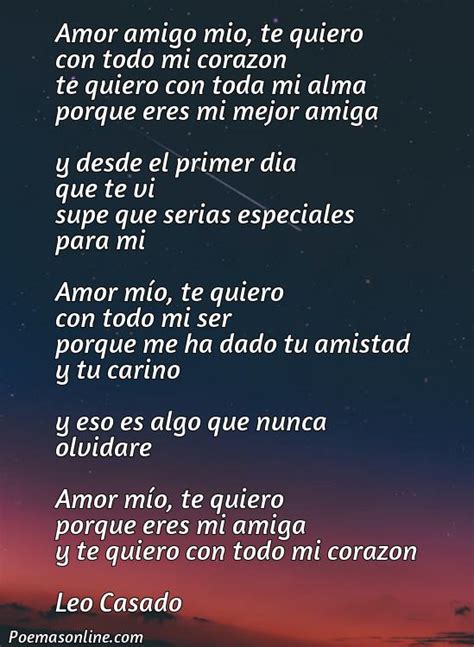 Cinco Mejores Poemas De Amor Para Enamorar A Una Amiga Poemas Online