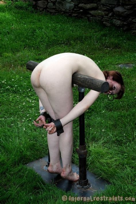 Hazel Hypnotic Spanked In Outdoor Bondage And Made To Suck Cock Porn