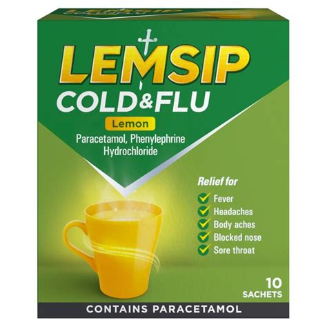 Buy Lemsip Original Strength Cold Flu Lemon Hot Drink 10 Sachets Online At Low Prices In India