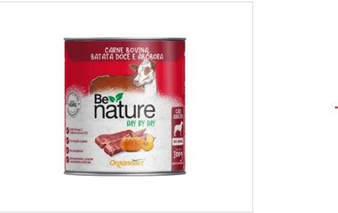 Be Nature Pate Cães Adulto Cx c 12 Latas Carne Bovina Batata Doce