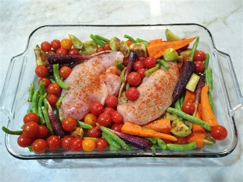 Baked Chicken And Garden Vegetables | Invent Your Recipe