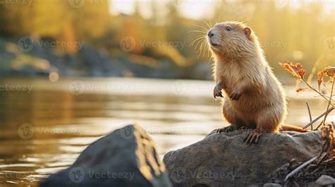 Close Up Photo Of A Naked Mole Rat Looking In Their Habitat Generative AI Stock Photo