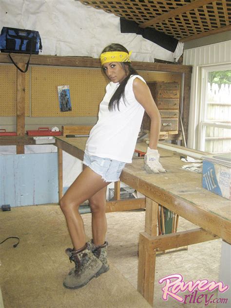 Raven Riley Nude Tits While Working In Garage Porn Pictures XXX Photos Sex Images