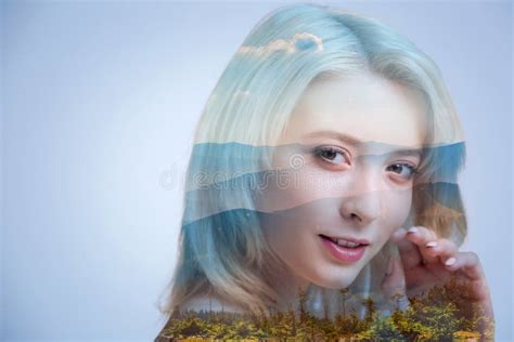 Pretty Blonde Girl Posing For Camera Dreamily Stock Image Image Of European Fantasy