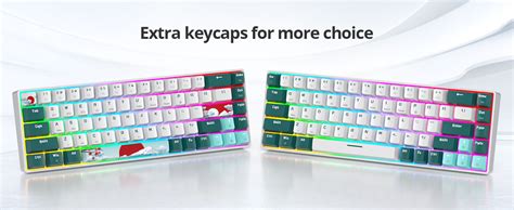 Amazon Surmen Wireless 65 Mechanical Keyboard Hot Swappable 68 Keys Bluetooth Gaming