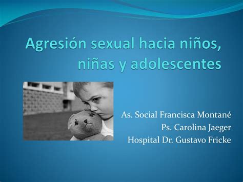 PPT Agresión sexual hacia niños niñas y adolescentes PowerPoint