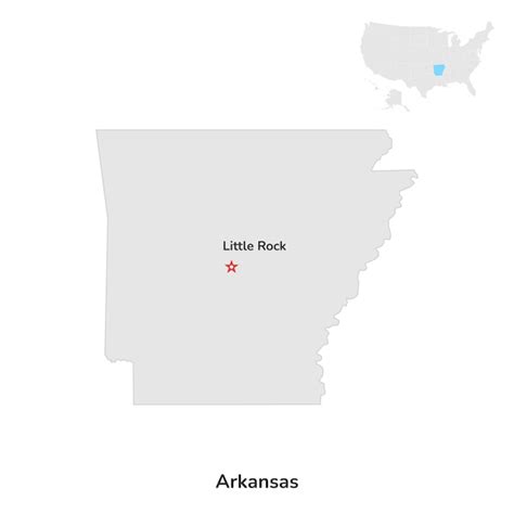 Premium Vector Us American State Of Arkansas Usa State Of Arkansas