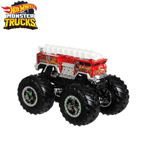 Машинка Mattel Hot Wheels Monster Trucks Монстр трак 2024 FYJ44 HW 5 Alarm Подарочная коробка