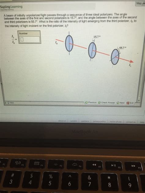 Solved A Beam Of Initially Unpolarized Light Passes Through Chegg