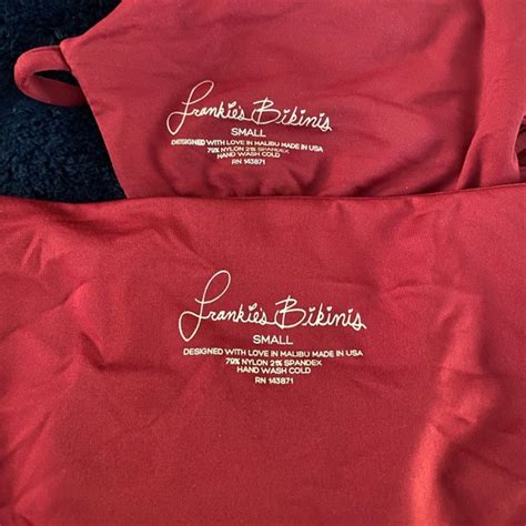 Frankie S Bikinis Swim New Frankies Bikinis Maroon Halter Strappy Crochet Bikini Set S