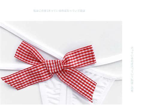 Set Sexy Lolita Kawaii Venda Arco Rayado Mini Bikini Bikini Lencería Lencería Erótica Cosplay