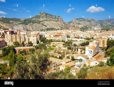 Overview Alcoy Alicante Province Comunidad Valenciana Spain Stock