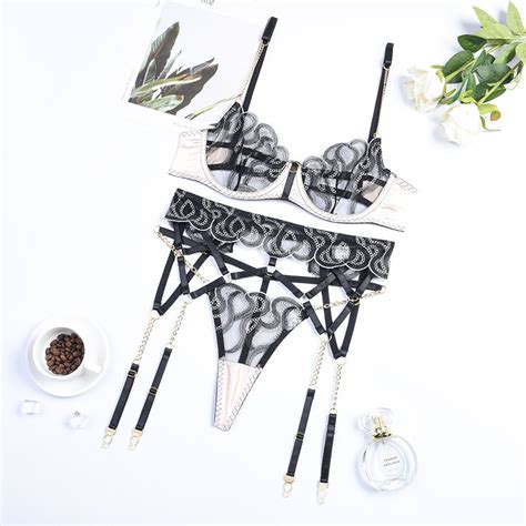 Chuangerm Transparent Erotic Negro Sexy Lingerie Bra