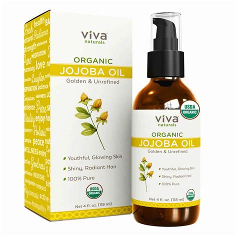 Certified Organic Jojoba Oil 100 Pure And Cold Pressed Natural