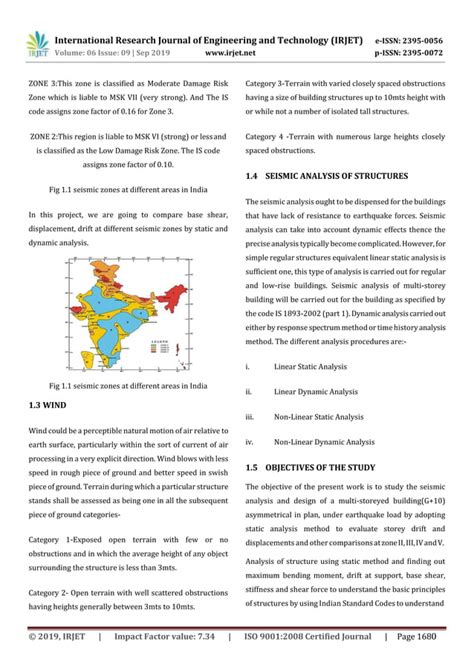 Irjet Seismic Analysis And Design Of Multistorey Building In Different Seismic Zones By Using