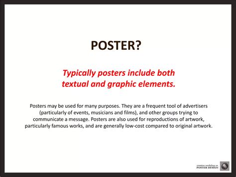 O Que Significa Poster - What is a poster | PDF