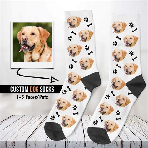 Custom Dog Socks Personalized Pet Socks Customized Love Etsy