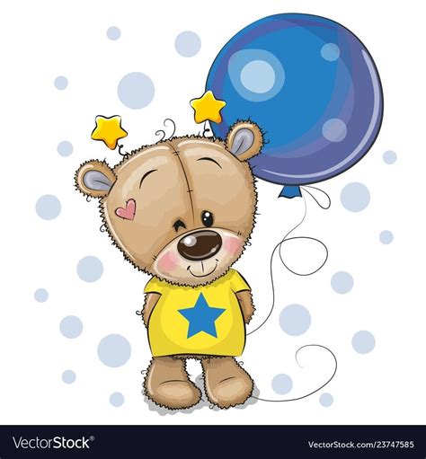 Мишка с шариками рисунок - 70 фото