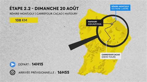 Carte Tour Cycliste De Guyane Parcours D Taill Et Horaires Des