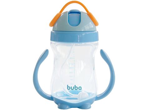 Copo Buba Com Canudo - Copo Infantil com Canudo 300ml Buba com Dispositivo